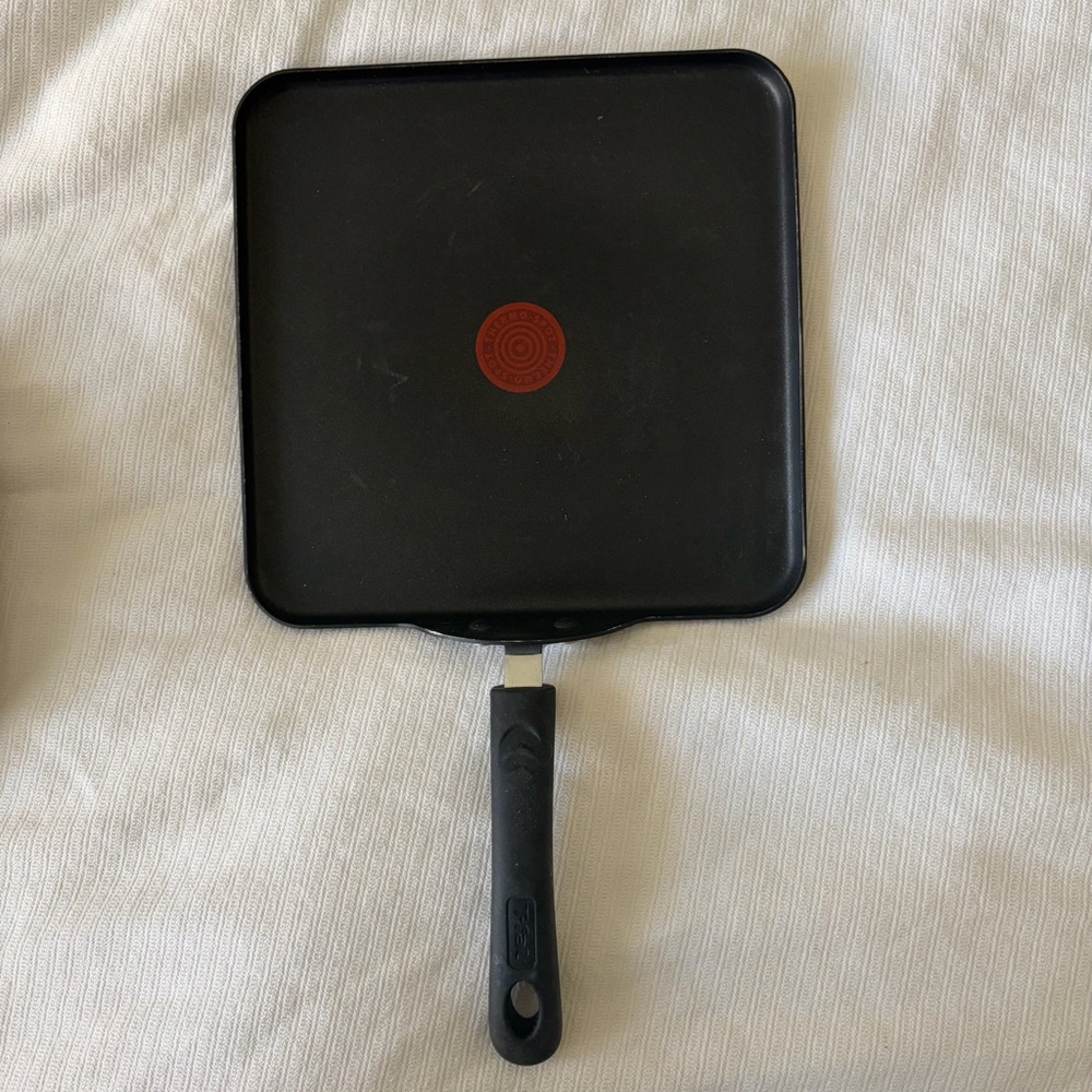 T-Fal 11” Square Nonstick Grill Pan - Black
